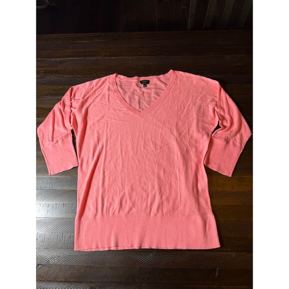 Womens Talbots Sweater Pima Cotton Pink Super Soft Size Large - Picture 1 of 5